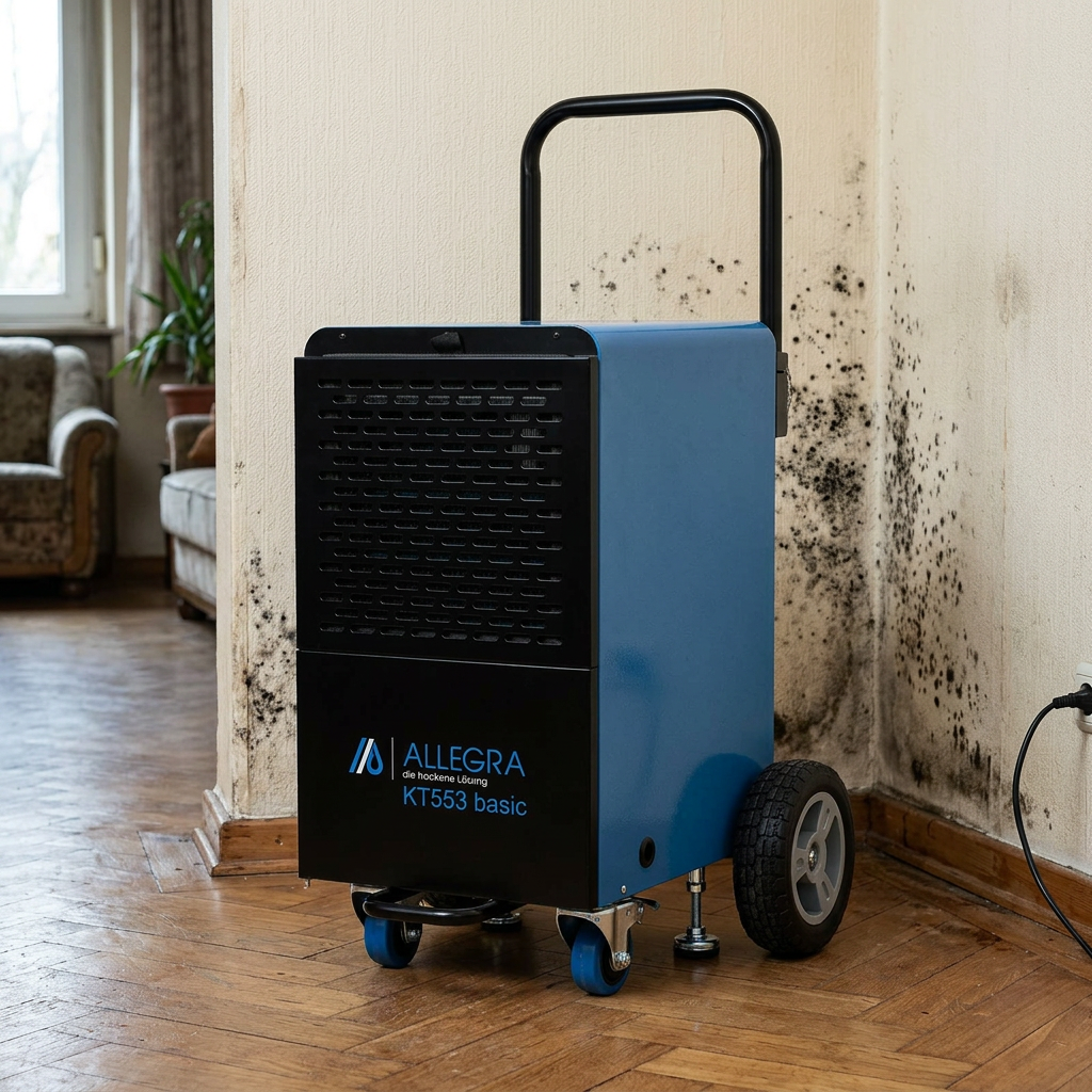 ALLEGRA KT553 Bautrockner im Einsatz gegen Schimmel in einer Berliner Wohnung